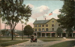 Episcopal Church and Deer's Head Inn Postcard