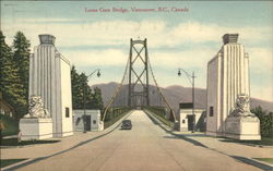 Lions Gate Bridge Postcard