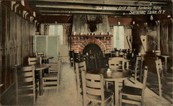 The Berkeley Grill Room, Berkeley Hotel Saranac Lake, NY Postcard Postcard