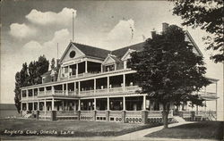 Anglers Club, Oneida Lake South Bay, NY Postcard 