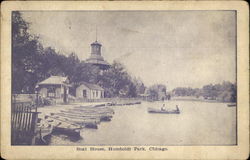 Boat House, Humboldt Park Postcard