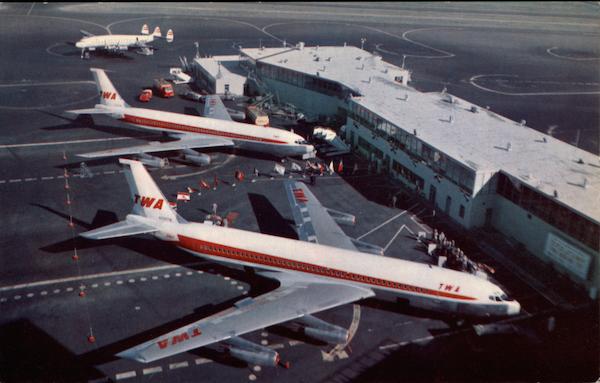 TWA Jet 707s, International Airport San Francisco California