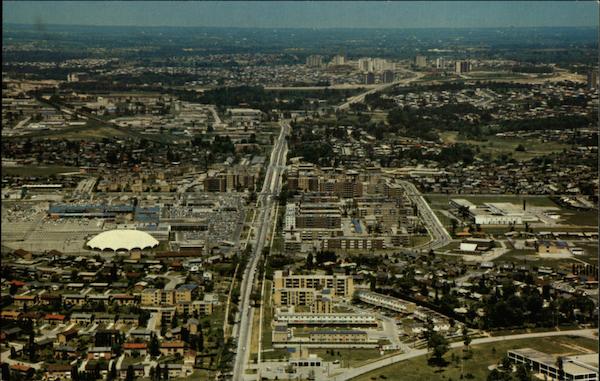 Looking North along Don Mills Road Toronto Canada George Hunter