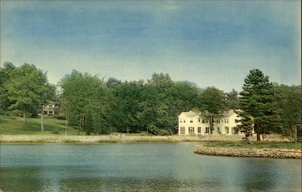 Scene in residential area Darien Connecticut