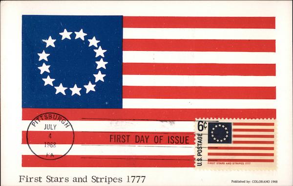 First Stars and Stripes 1777 - First Day of Issue First Day Issue Cards