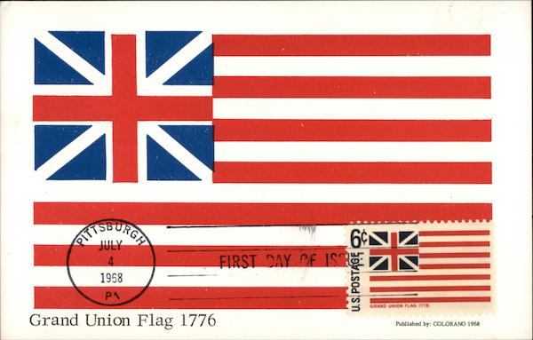 Grand Union Flag 1776 First Day Issue Cards