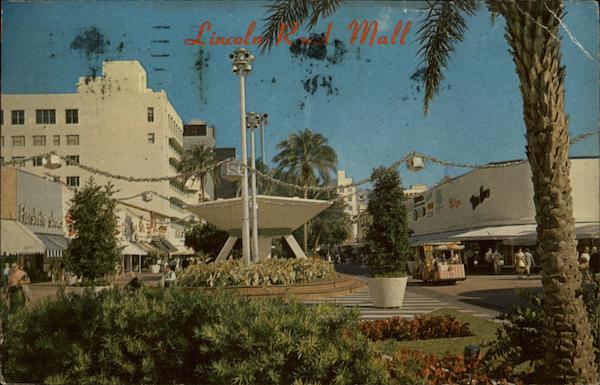 Lincoln Road Mall Miami Beach Florida