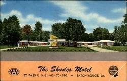 The Shades Motel Baton Rouge, LA Postcard Postcard