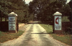 Main Gate - mt. Sequoyah Assembly Postcard