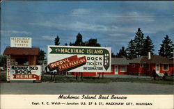 Mackinac Island Boat Service Postcard