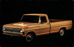 1970 Ford Pickups Trucks Postcard Postcard