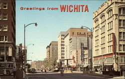 View of Downtown Wichita, KS Postcard Postcard