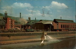 Bethlehem Steel Mills, Roosevelt Blvd Johnstown, PA Postcard Postcard