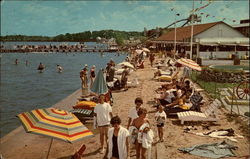 Fun, Sun & Sand at Indiana Beach Postcard