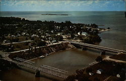 An Aerial View of the Old and the New Bridges Southampton, ON Canada Ontario Postcard Postcard