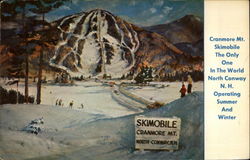 Cranmore Mt. Skimobile. The only one in the World. Operating Summer and Winter Postcard