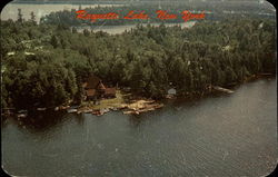 Air View of St. Williams Catholic Church on Long Point Postcard