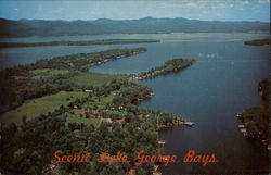 Scenic Lake George Bays Postcard