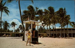 Crandon Park Cabanas Miami, FL Postcard Postcard