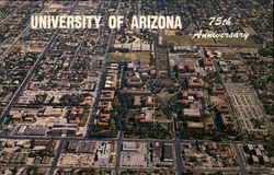 University of Arizona 75th Anniversary Tucson, AZ Postcard Postcard