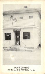 Post Office Chenango Forks, NY Postcard Postcard