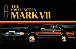 The 1987 Lincoln Mark VII Cars Postcard Postcard