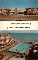 Windward Entrance, Poll and Private Beach Postcard