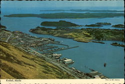 View from hills of Kodiak Alaska