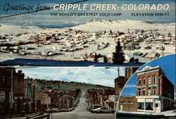 Various Views including the Palace Hotel Cripple Creek Colorado