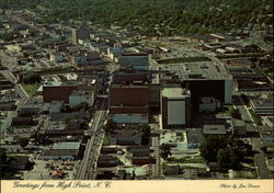 Aerial view of High Point North Carolina