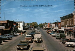 View of Main Street Park Rapids Minnesota