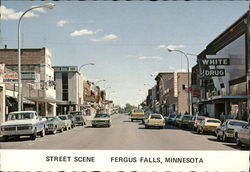 Downtown Street Scene Fergus Falls Minnesota