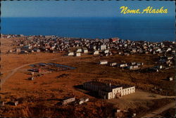 Aerial view of Nome Alaska