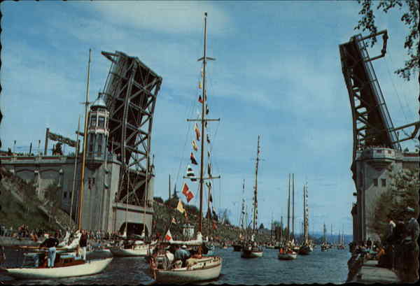 Montlake Bridge Opens Seattle Washington