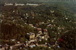 Aerial View of the City Eureka Springs, AR Postcard Postcard