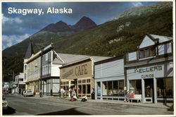 Business DIstrict Skagway, AK Postcard Postcard