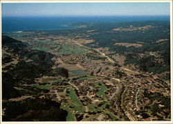 Aerial View of Carmel Valley California Postcard Postcard