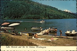 Lake Merwin and Mt. St. Helens Postcard