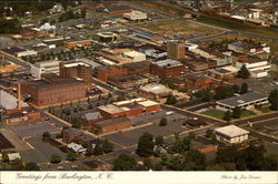 Aerial View Burlington, NC Postcard Postcard