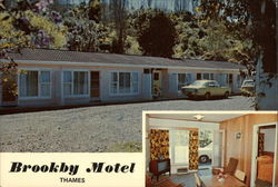 Brookby Motel Postcard