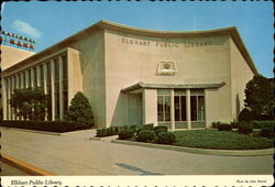 Elkhart Public Library Indiana Postcard Postcard