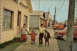 Down on Main Street Nome, AK Postcard Postcard