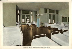 Hospital Ward, Christian Home Orphanage Council Bluffs, IA Postcard Postcard