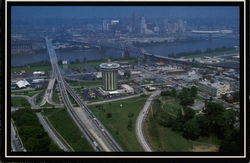 Scenic Approach from Covington, Kentucky Cincinnati, OH Postcard Postcard