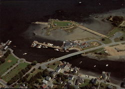 Aerial view of the New Hampshire State Fishing Pier Postcard