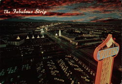 Aerial View of The Fabulous Strip Postcard