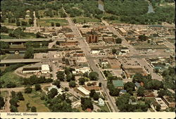 Aerial View of the City Moorhead, MN Postcard Postcard