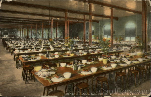 Dining Room: Soldiers' Home Danville Illinois