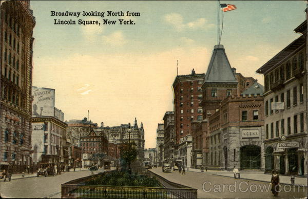 Broadway Looking North from Lincoln Square New York