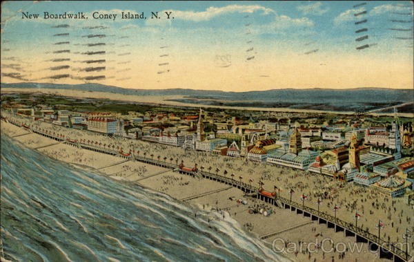New Boardwalk Coney Island New York